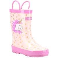 Cotswold Girl's 'Puddle' Wellington Boots in Pink | Size: Infant 12