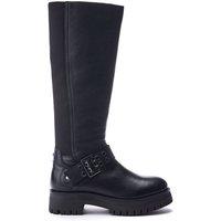 Moda In Pelle Women's 'Remy' Leather Biker Boots in Black | Size: 6