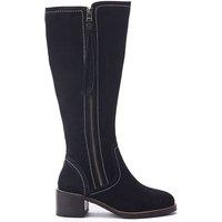 Moda In Pelle Women's 'Rodell' Suede Heeled Boots in Black | Size: 5