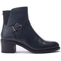 Moda In Pelle Women's 'Leighton' Leather Heeled Boots in Navy | Size: 6