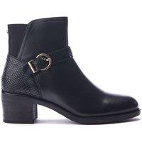 Moda In Pelle Women's 'Leighton' Leather Heeled Boots in Black | Size: 5