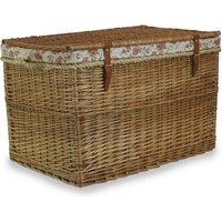 Red Hamper Wicker Large Light Steamed Storage Hamper
