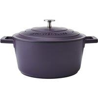 MasterClass Cast Aluminium Purple Casserole Dish, 24cm, 4 Litre, Gift Boxed