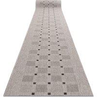 RugsX Sizal Floorlux Runner in Silver | Size: 200 cm x 330 cm
