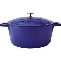 MasterClass Cast Aluminium Electric Blue Casserole Dish, 28cm, 5 Litre, Gift Boxed