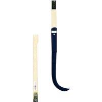 Pegdev Premium Long Handle Ring Bolt Brushing Tool 16" Head with 36" Hickory Handle in Light Oak