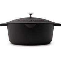 MasterClass Cast Aluminium Oval 6 Litre Casserole Dish, Black, Gift Boxed in Black
