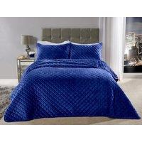 New Edge Blinds Banbury Bedspread in Blue | Size: Double