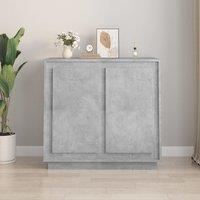 Berkfield Home Sideboard Concrete Grey 80x34x75 cm Engineered Wood | Size: 80 x 34 x 75 cm