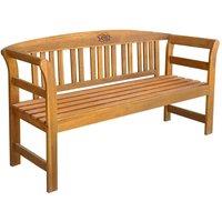 Berkfield Home Garden Bench 157 cm Solid Acacia Wood in Brown