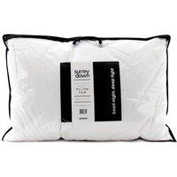 surrey down Duck Feather & Down Soft Pillow (2 Pack) in White