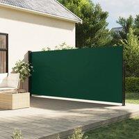 Berkfield Home Retractable Side Awning Dark Green 160x600 cm