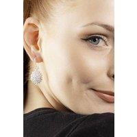 Otis Jaxon London Women's Sunflower Sterling Silver Drop Earrings