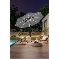 3m Solar Powered LED Outdoor Patio Umbrella