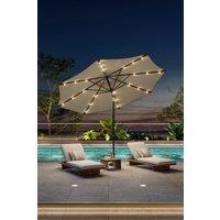 24 Solar LED Lights Patio Crank Parasol