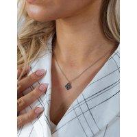 SVNX Women's Heart Keyhole Pendant Necklace in Silver - Gift Boxed