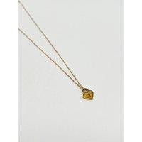 SVNX Women's Heart Keyhole Pendant Necklace in Gold - Gift Boxed