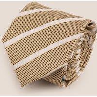 Oswin Hyde Men's Stripe Brown White Tie