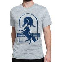 Yellowstone Men's Short Sleeve T-Shirt in Grey | Size: Small
