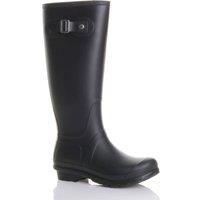AJVANI Women's Low Heel Wellington Boots Wellies in Black | Size: 3