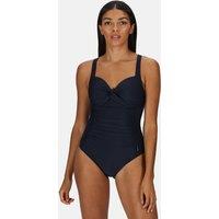 Regatta Women's Sakari Tummy Control Swimming Costume in Navy | Size: 14
