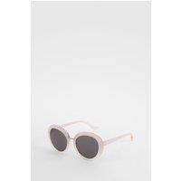 Madein Women's Oversized Round Sunglasses in Baby Pink