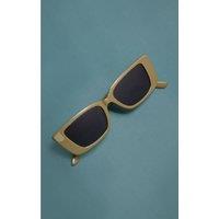 Madein Women's Slim Classic Cat Eye Sunglasses in Olive