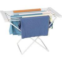 Homefront Electric Clothes Airer Dryer Heated Indoor Horse Foldable Rack 130W in Off-White