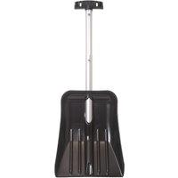 mysmartbuy Telescopic Car Shovel - Lightweight, Foldable & Compact Aluminium Snow Shovel with Wide Head & Extendable Handle in Black