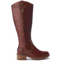 Moda In Pelle Women's 'Hazay' Leather Biker Boots in Tan | Size: 5