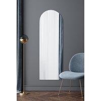 MirrorOutlet Frameless Arched Leaner/Wall Mirror 70 X 24 (180CM X 60CM) in Silver | Size: 1 Pack