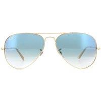 Ray-Ban Aviator Gold Gradient Blue Sunglasses