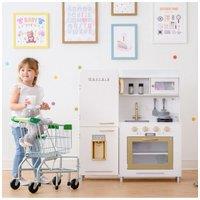 Teamson Kids Mayfair Kids Wooden Play Kitchen & 11 Accessories White