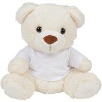 Mumbles Plush Teddy Bear In A T-Shirt in Cream | Size: Medium