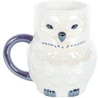 KDMD Owl Shaped Iridescent Mug in White