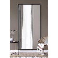 MirrorOutlet Black Aluminium Edged Wall Mirror 79 X 39 (200CM X 100CM) | Size: 1 Pack