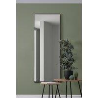 MirrorOutlet Black Aluminium Edged Wall Mirror 4ft11 X 2ft (150CM X 60CM) | Size: 1 Pack