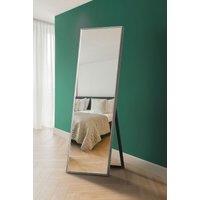 MirrorOutlet Silver Aluminium Edged Cheval Mirror 67 X 23 (170CM X 58CM) | Size: 1 Pack