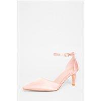 Quiz Women's Pink Diamante Strap Court Heels | Size: 8