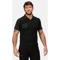 Regatta Men's TT Offensive Wicking Polo in Black | Size: Medium