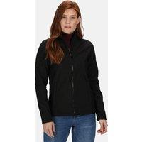 Regatta Women's Ablaze Printable Softshell Jacket in Jet Black | Size: 14