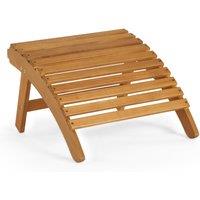VonHaus Hudson Acacia Wood Adirondack Outdoor Footstool in Natural