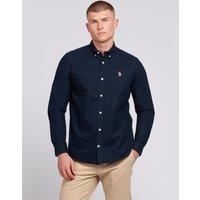 U.S. POLO ASSN. Men's Oxford Shirt in Dark Navy | Size: XL