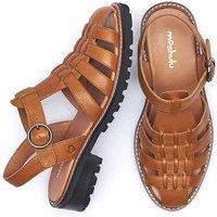 Moshulu Women's Kynance' Fisherman Sandals in Tan | Size: 7