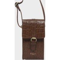 'PETRA' Croc Real Leather Mobile Phone Crossbody Bag