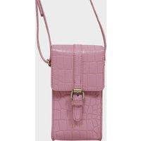 'PETRA' Croc Real Leather Mobile Phone Crossbody Bag