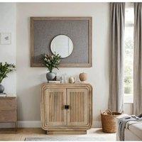 IH Design Paloma Carved Mango Wood Mini Sideboard in Brown