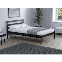 Birlea Luka Wooden Brown Bed Frame in Black | Size: Single