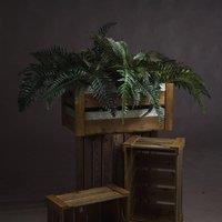 Love Lace Fern Bunch Artificial Flower in Green