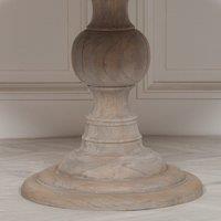 Glasstone Rustic Wooden Round Dining Table 120cm in Brown